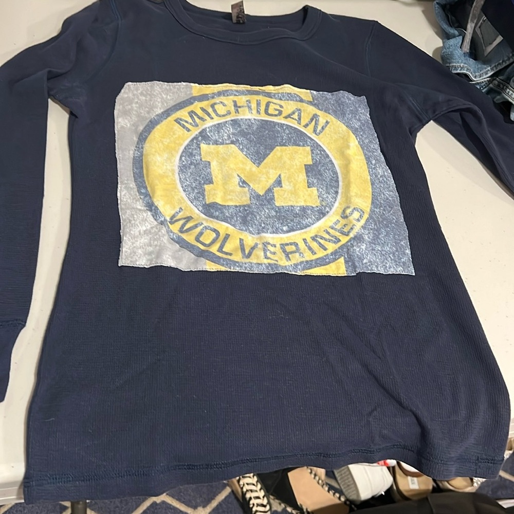 University of Michigan custom thermal long sleeve